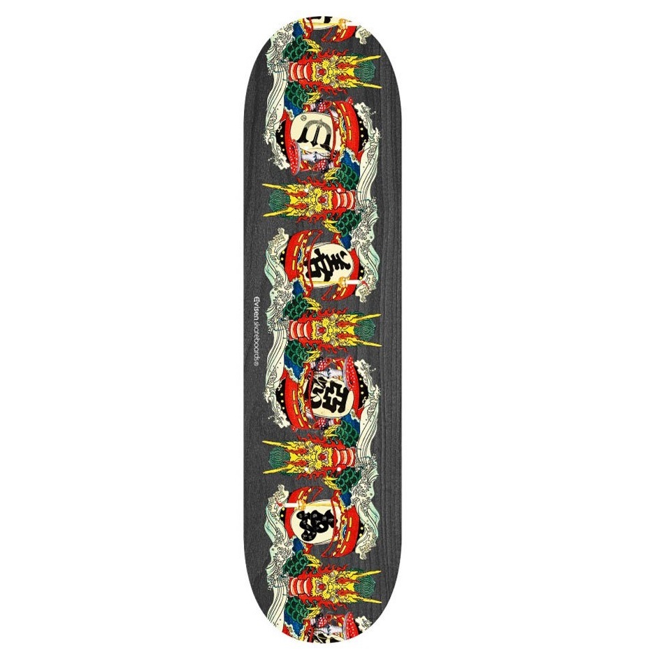 Evisen Dragon Ship Black 8.125 Skateboard Deck