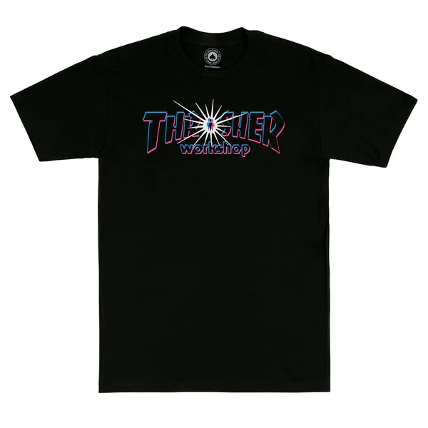 Thrasher X Alien Workshop Nova Black T-Shirt [Size: S]