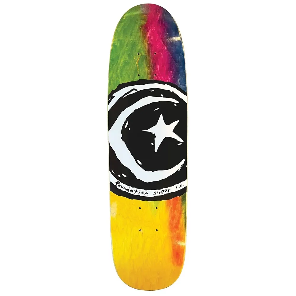 Foundation Star & Moon Dyed Shaped 8.0 Skateboard Deck