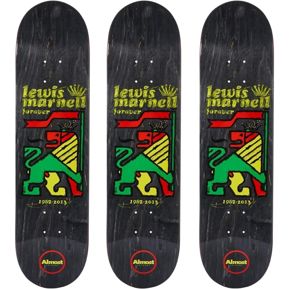 Almost Rasta Lion R7 Marnell 8.0 3 Pack Skateboard Decks
