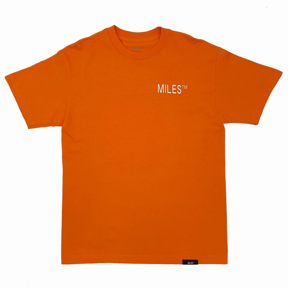 Miles Logo Hit Orange T-Shirt [Size: XL]