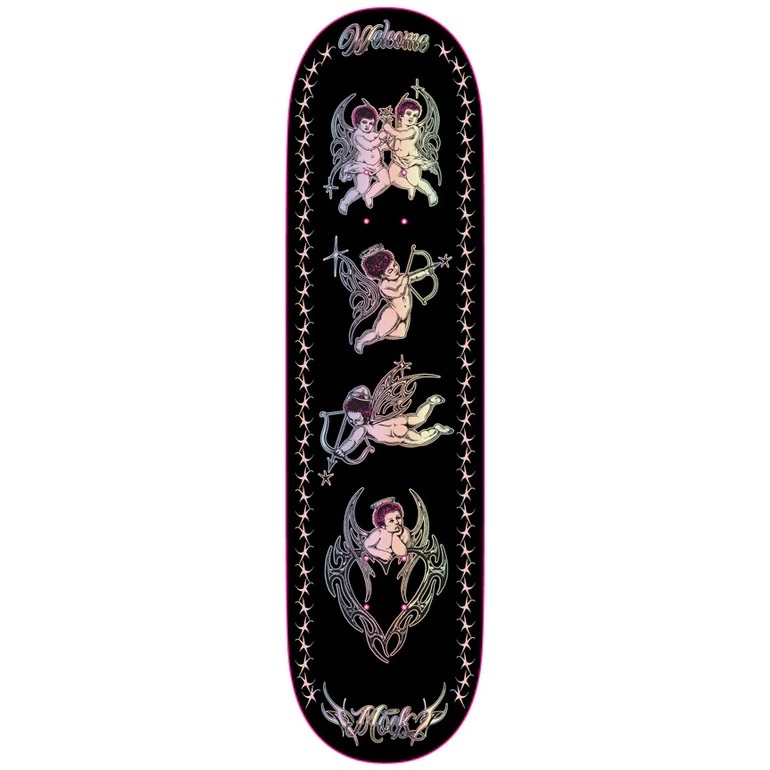 Welcome Cherubs On Island Black Prism Foil 8.38 Skateboard Deck