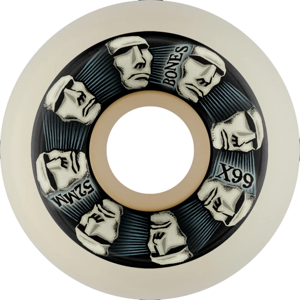 Bones X-Formula Head Rush Sidecut V5 99A 52mm Skateboard Wheels