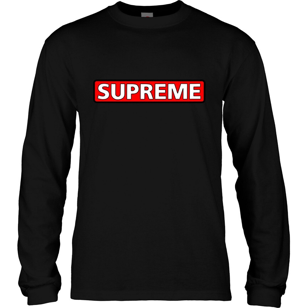 Powell Peralta Supreme Black Long Sleeve Shirt [Size: M]