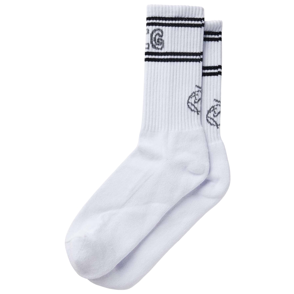 Polar Skate Co Big Boy White Black Grey 43-46 Socks