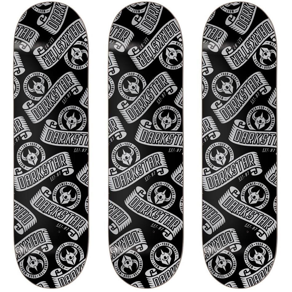 Darkstar ARC HRM Silver 8.25 3 Pack Skateboard Decks
