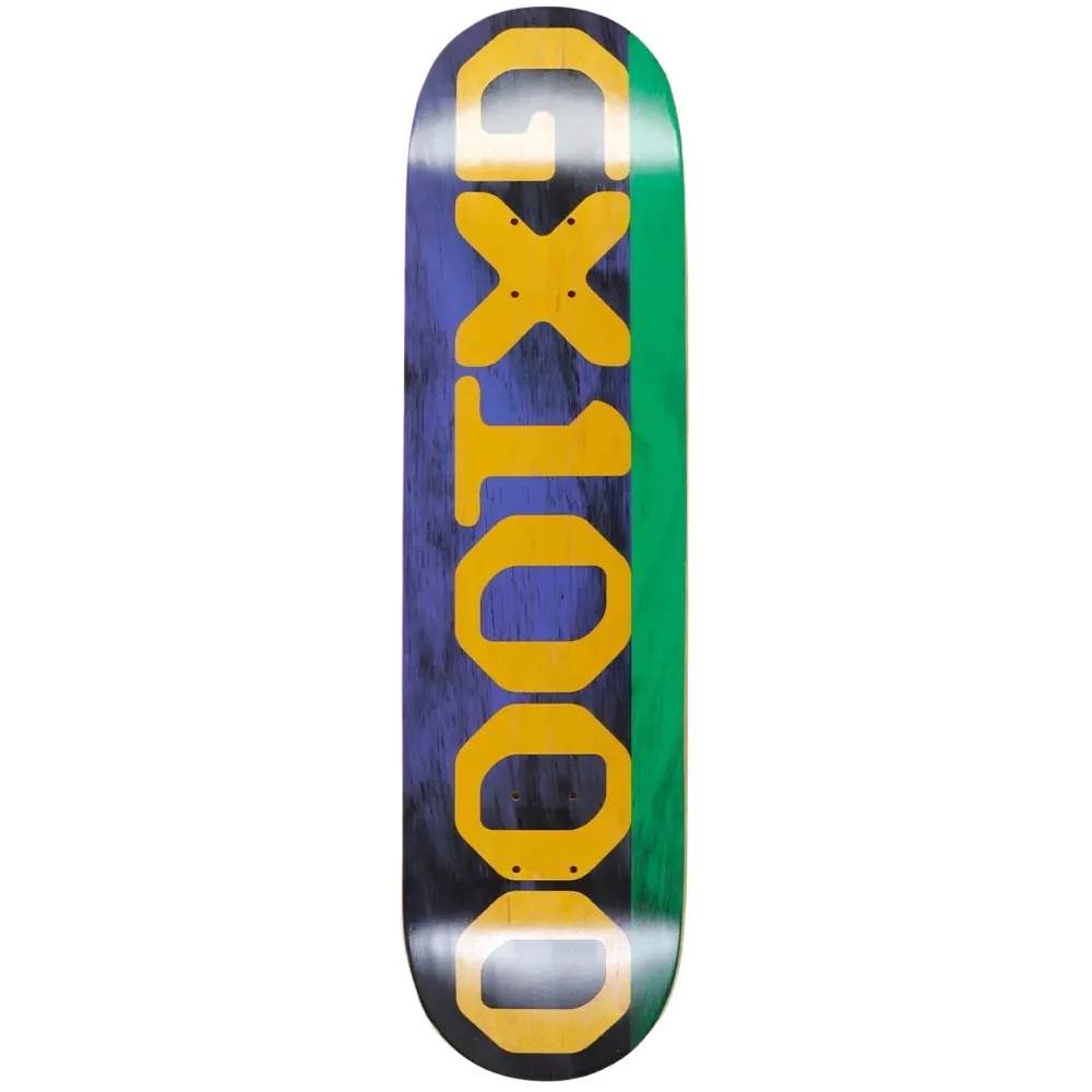 Gx1000 Split Stain Purple Green Yellow 8.375 Skateboard Deck