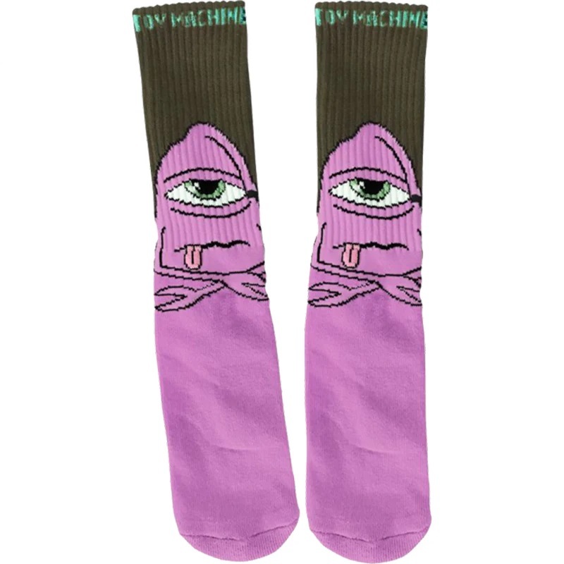 Toy Machine Bored Sect Crew Lavender Socks