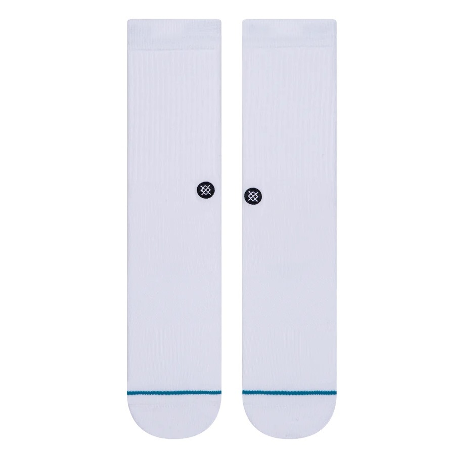 Stance Icon White Black Large Mens Socks