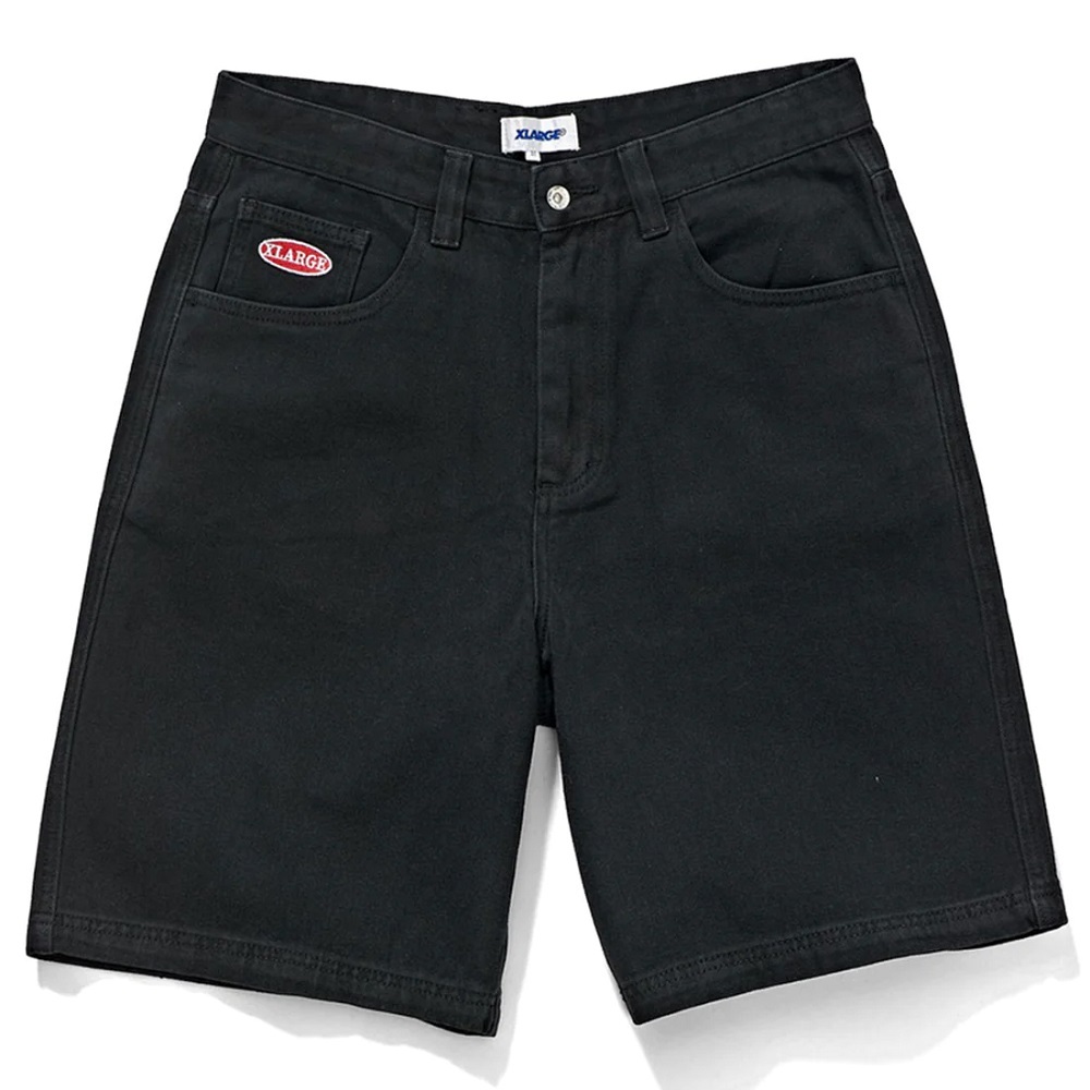 XLarge Bull Denim 91 Black Shorts [Size: 28]
