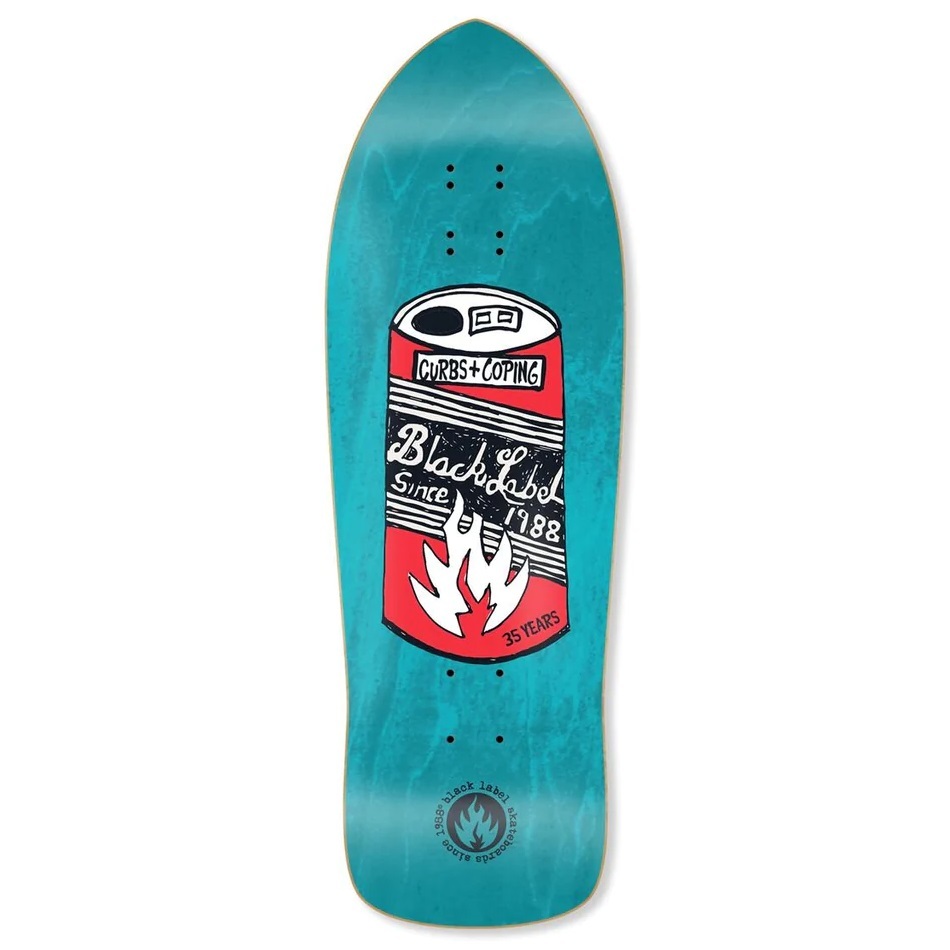 Black Label 35 Years Can Riky Shape 10.25 Skateboard Deck