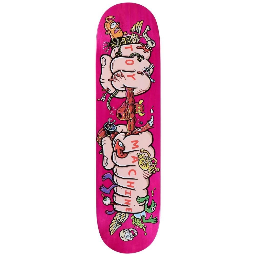 Toy Machine Living Toys Fist Pink 8.0 Skateboard Deck