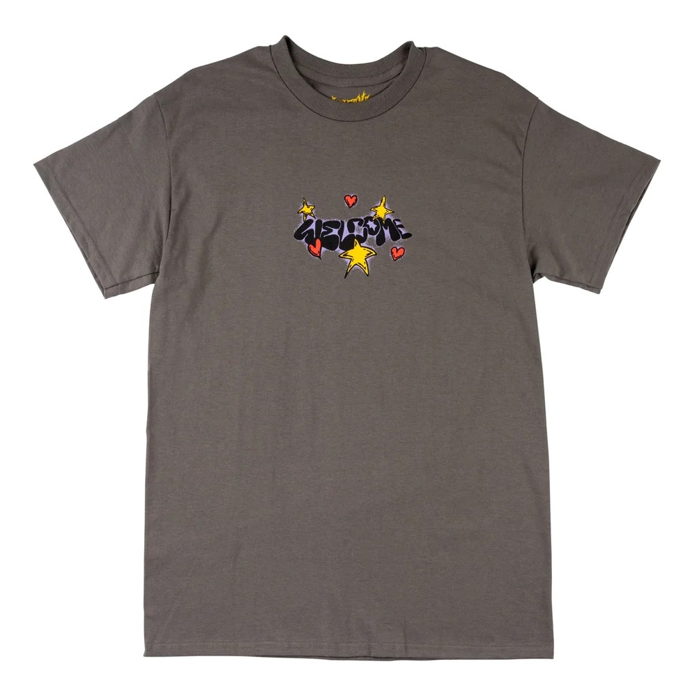 Welcome Skateboards Candy Grey T-Shirt [Size: S]