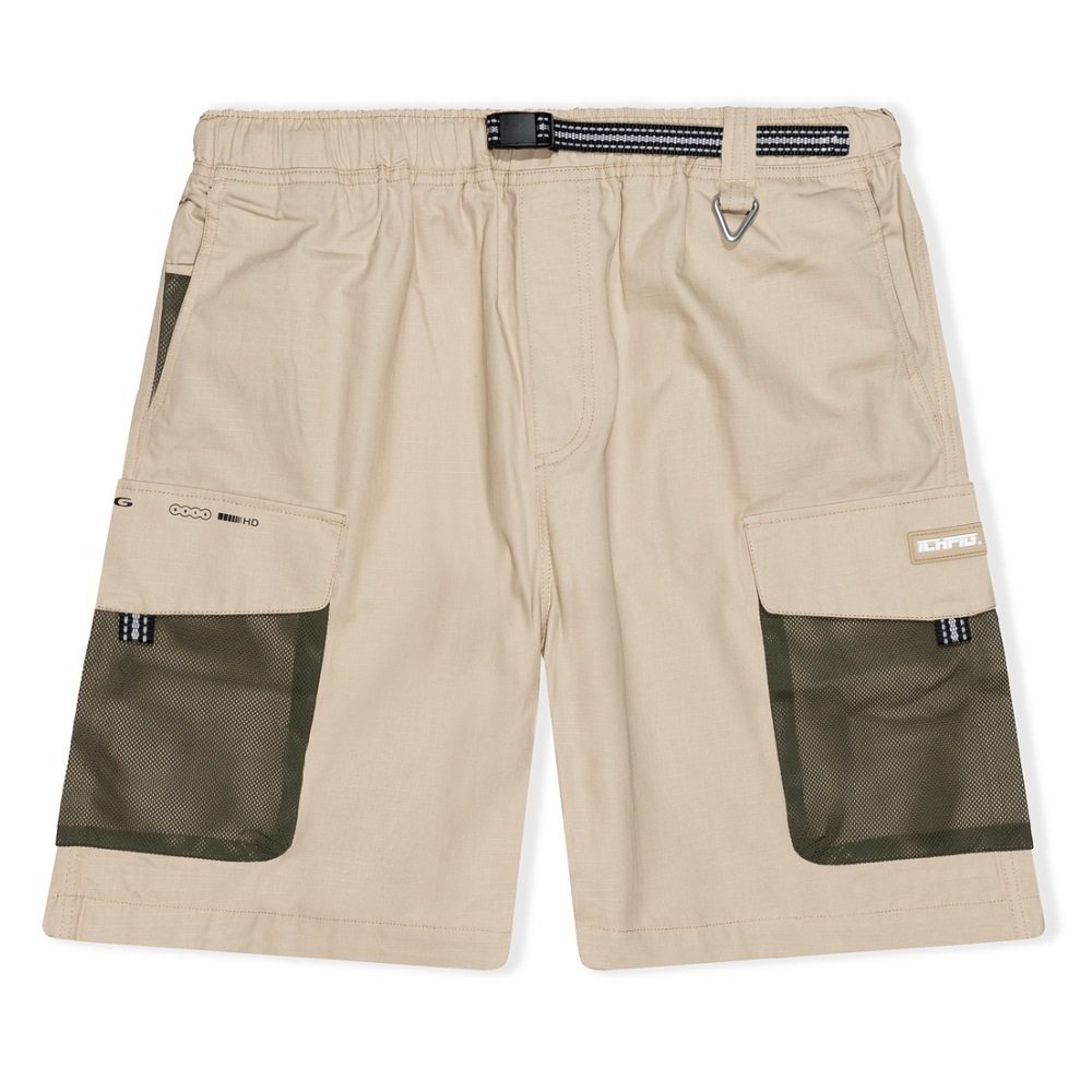 Ichpig Rip Stop Technical Camel Shorts [Size: S]