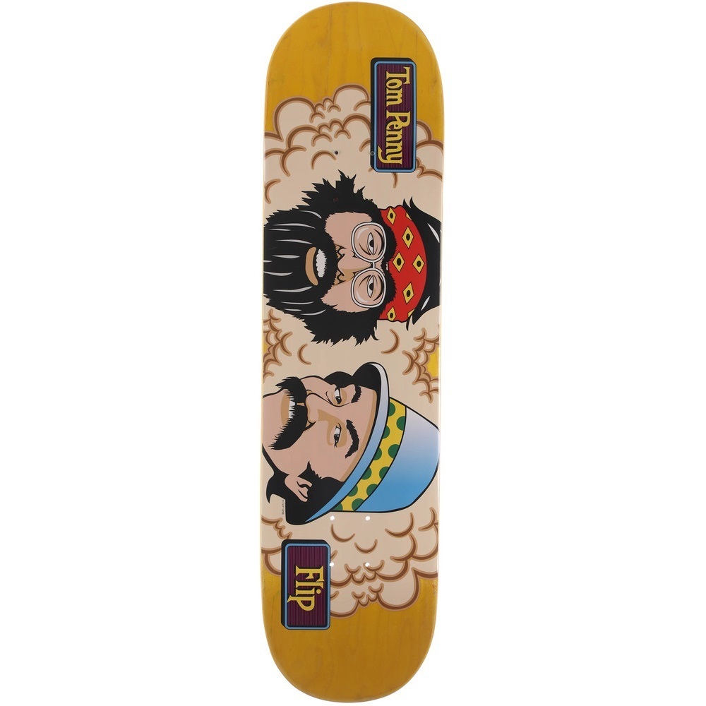 Flip Toms Friends Stain Yellow 8.25 Skateboard Deck