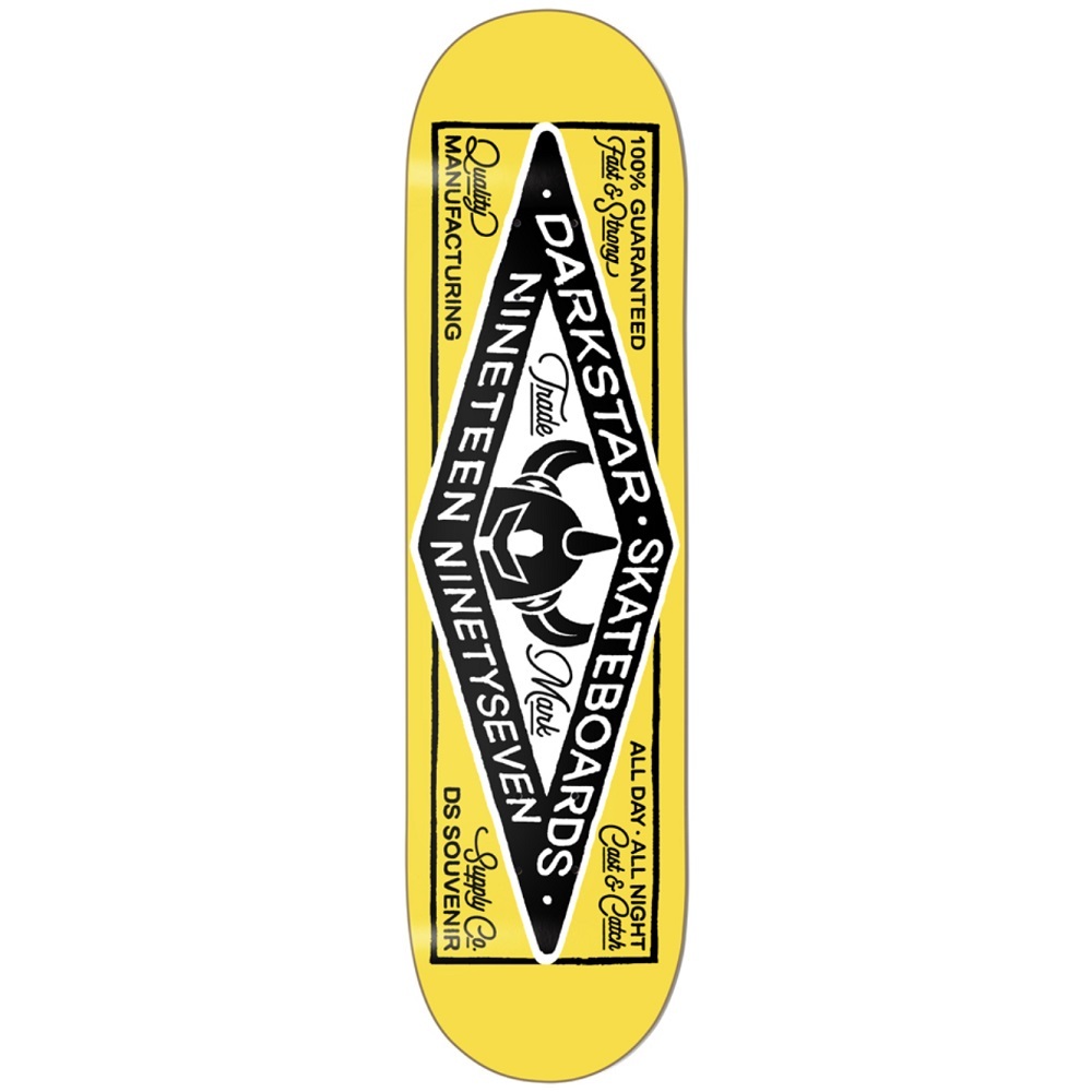 Darkstar General Youth RHM Yellow 7.25 Skateboard Deck