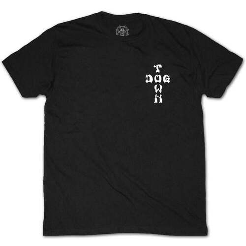 Dogtown Cross Logo Black White T-Shirt [Size: S]