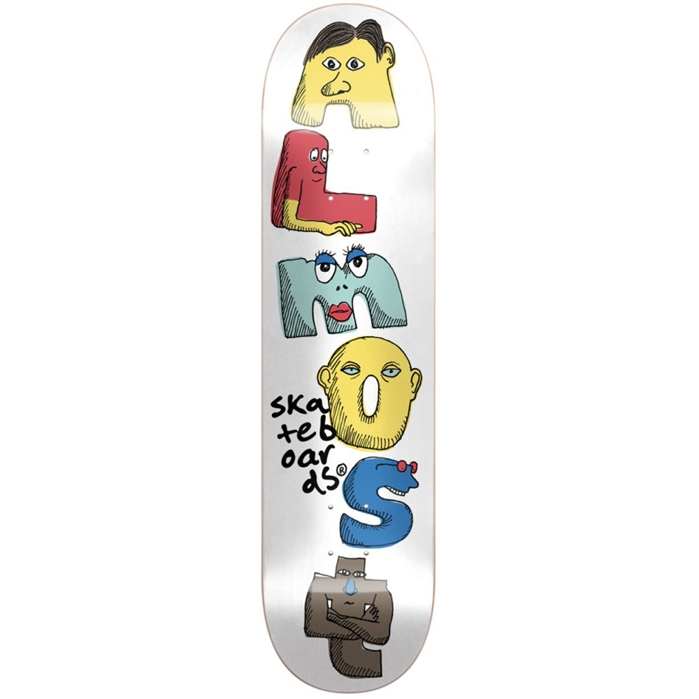 Almost Gang Gang HYB White 7.75 Skateboard Deck