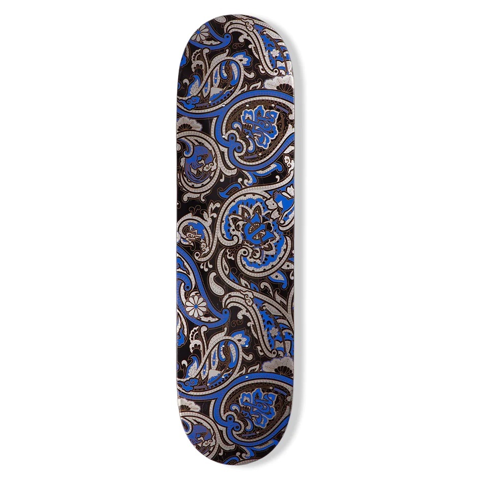 Evisen Paisley Blue Black 8.125 Skateboard Deck