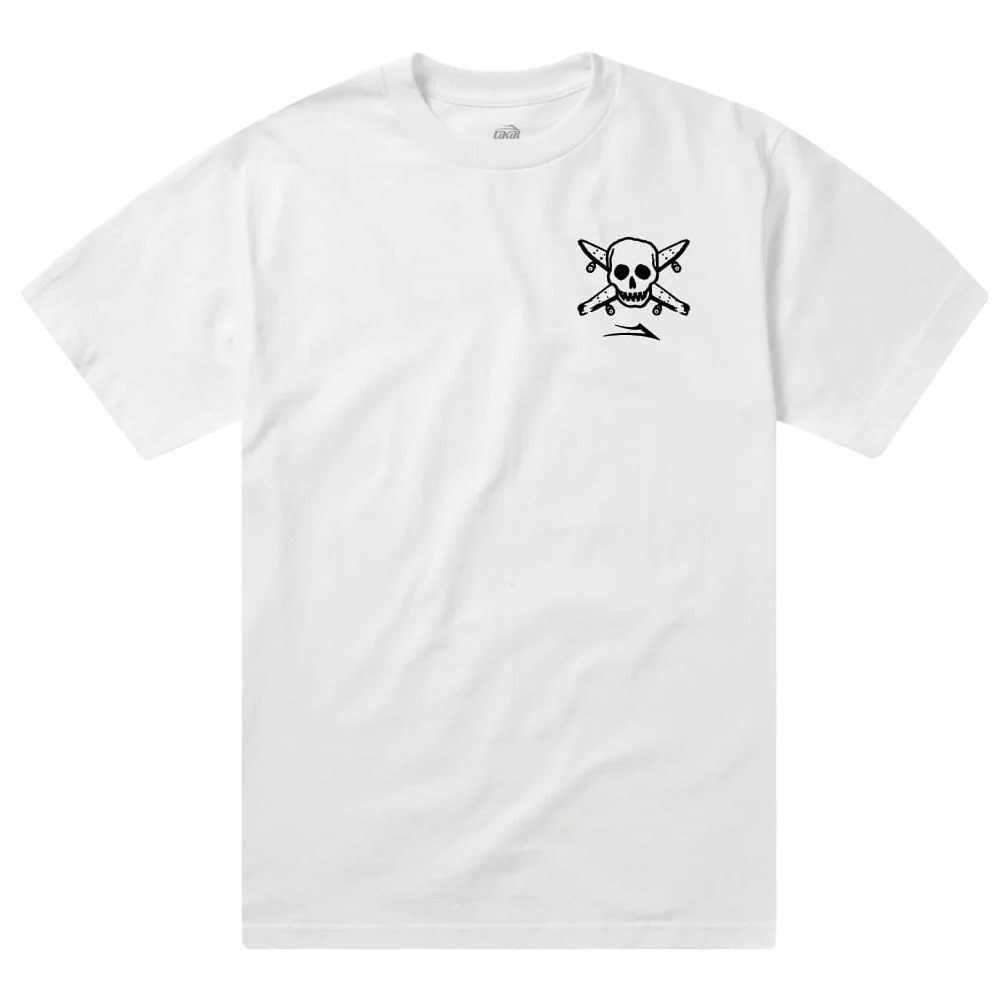 Lakai Street Pirate White T-Shirt [Size: S]