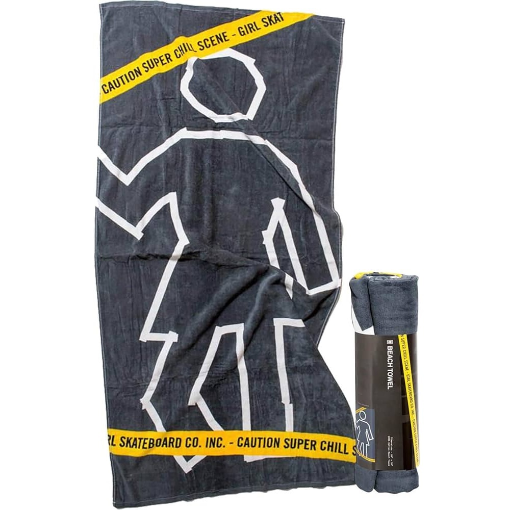 Girl WR41 Black Beach Towel