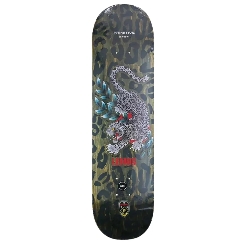 Primitive Black Jaguar Lemos 8.25 Skateboard Deck
