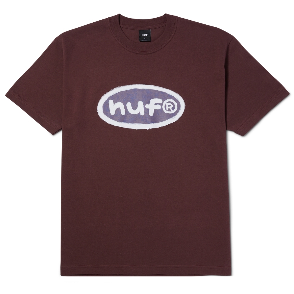 HUF Pencilled In Eggplant T-Shirt [Size: L]