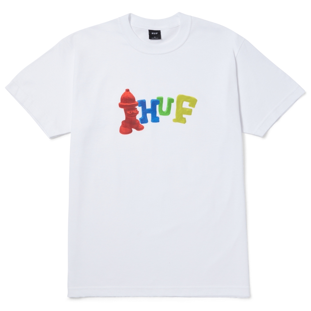 HUF Claytime White T-Shirt [Size: S]