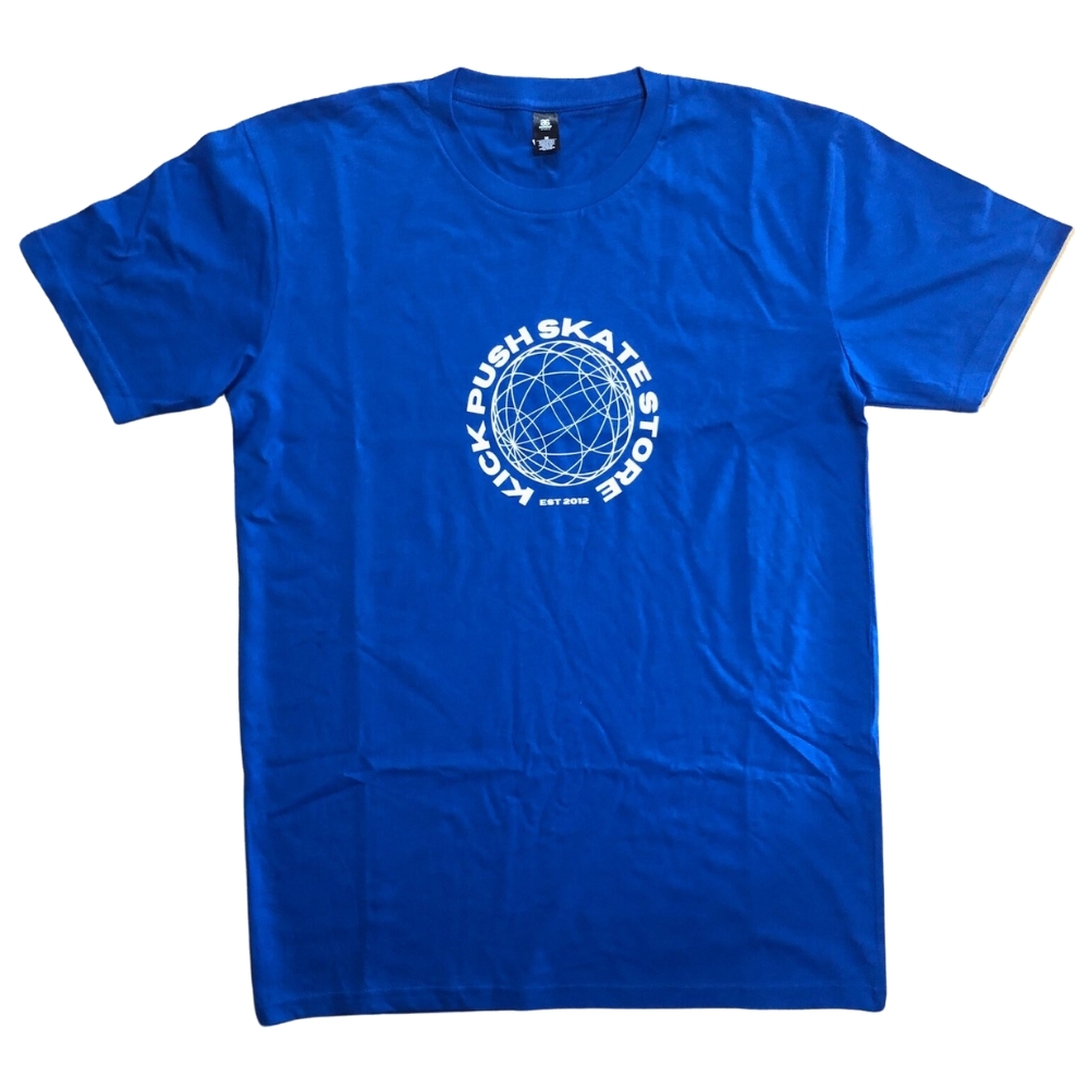 Kick Push Skate Store Blue Mens T-Shirt [Size: M]
