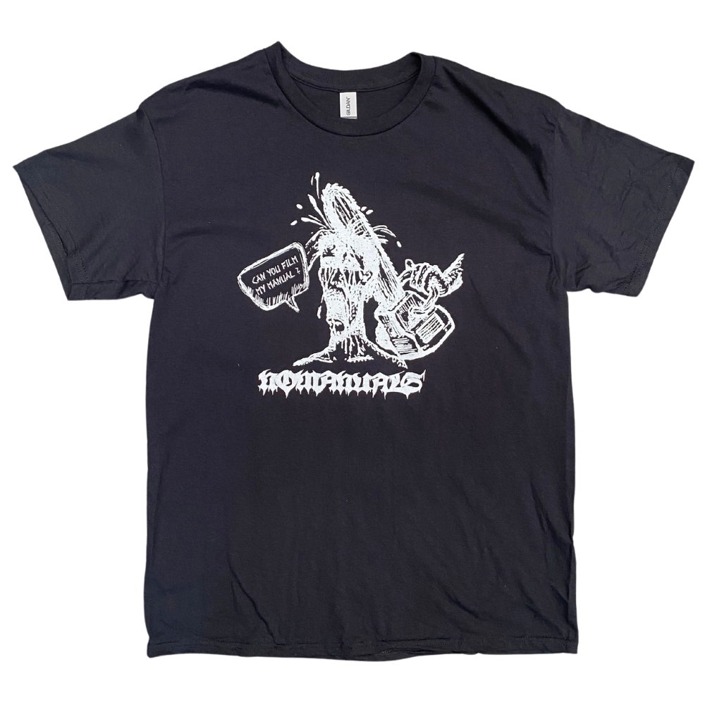 No Manuals Chainsaw Black T-Shirt [Size: M]