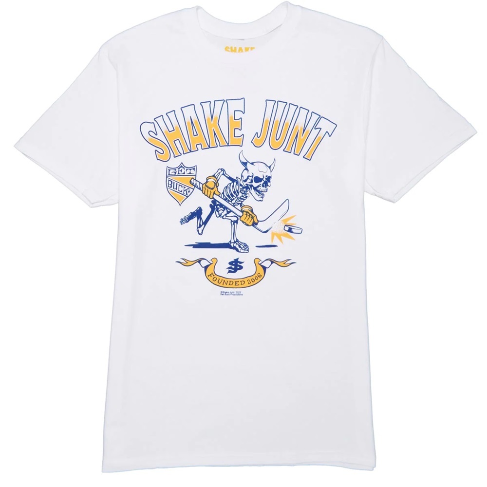 Shake Junt Knuckle Puck White T-Shirt [Size: L]