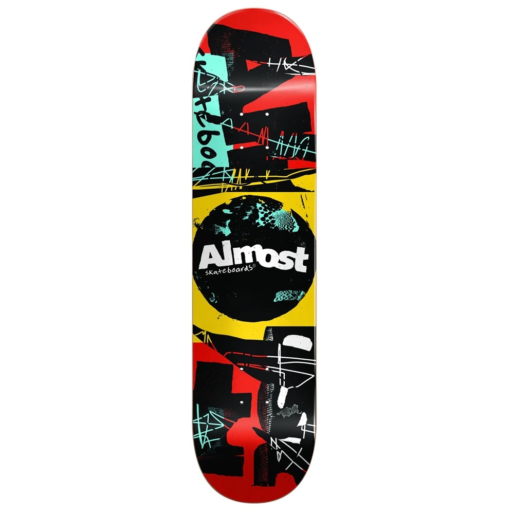 Almost Scum Punk HYB Red 8.0 Skateboard Deck