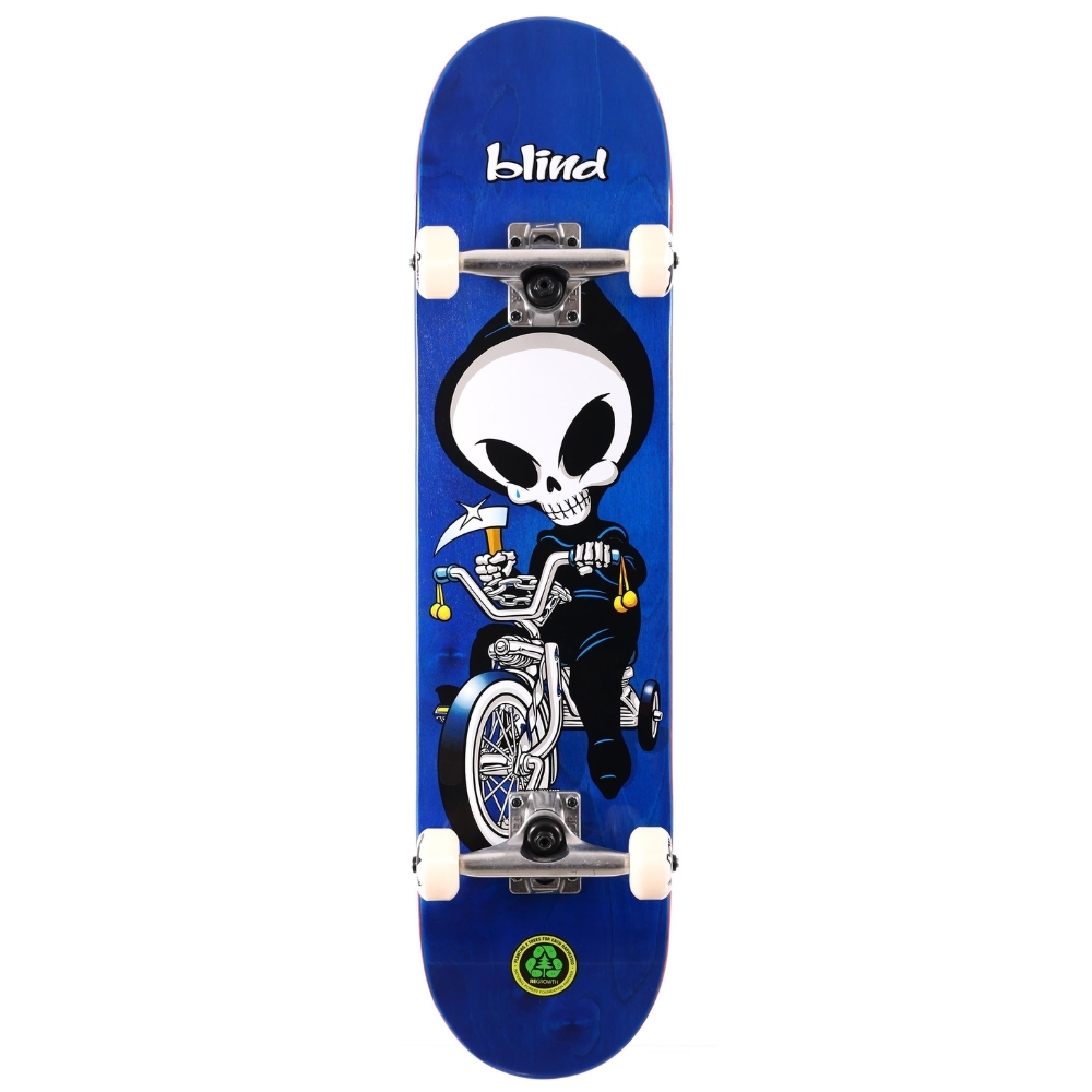 Blind Tricycle Reaper FP Premium Blue 7.625 Complete Skateboard