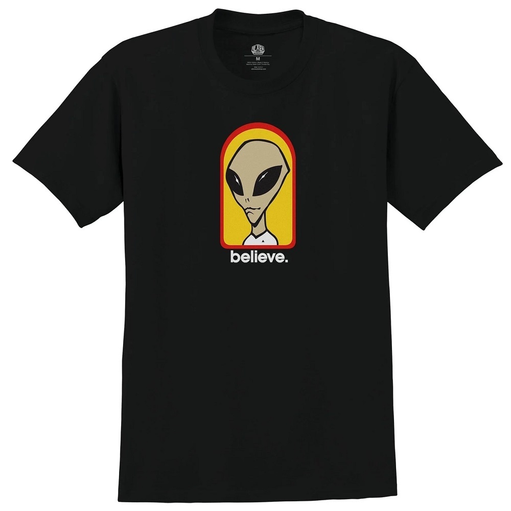 Alien Workshop Believe Black T-Shirt [Size: S]
