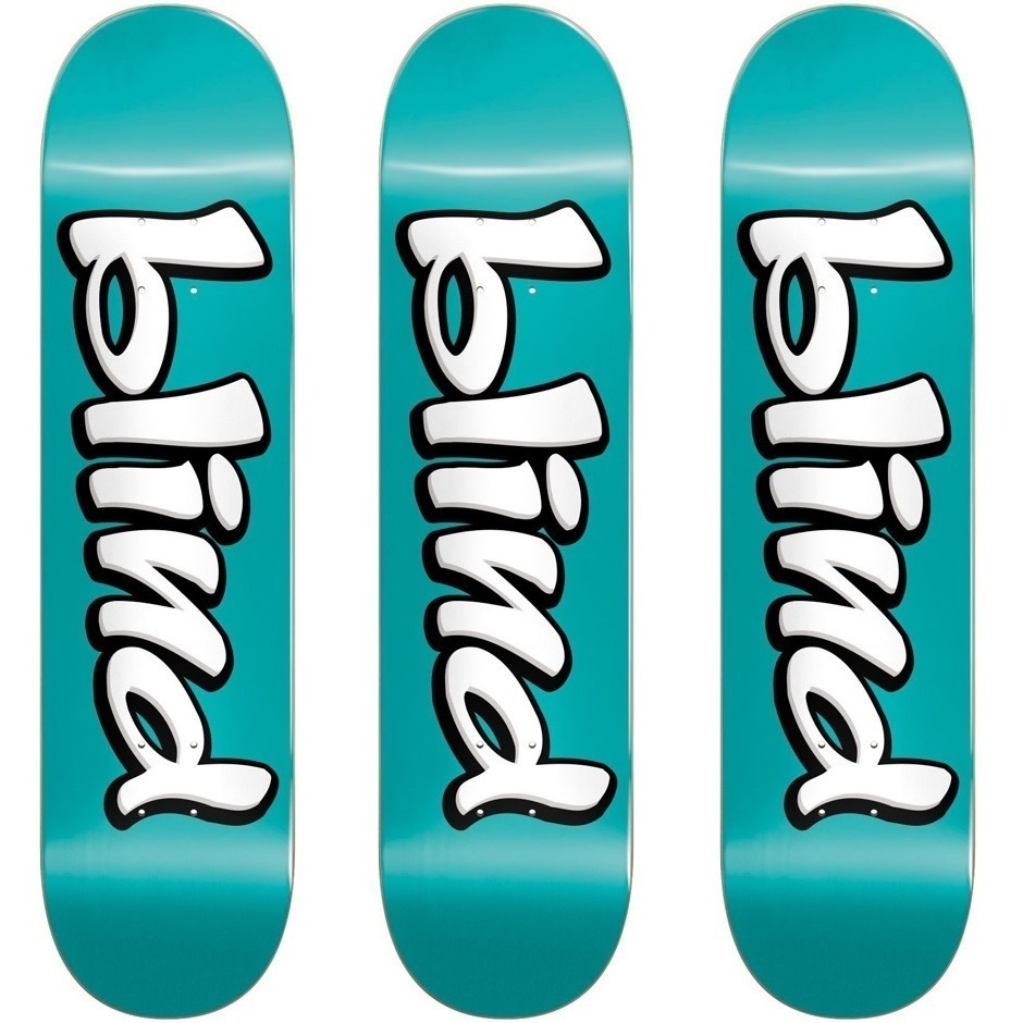 Blind Vintage Blind Logo RHM Teal 7.75 3 Pack Skateboard Decks