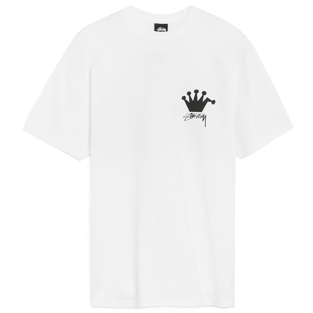 Stussy LB Crown Heavyweight 50 50 White T-Shirt [Size: XL]