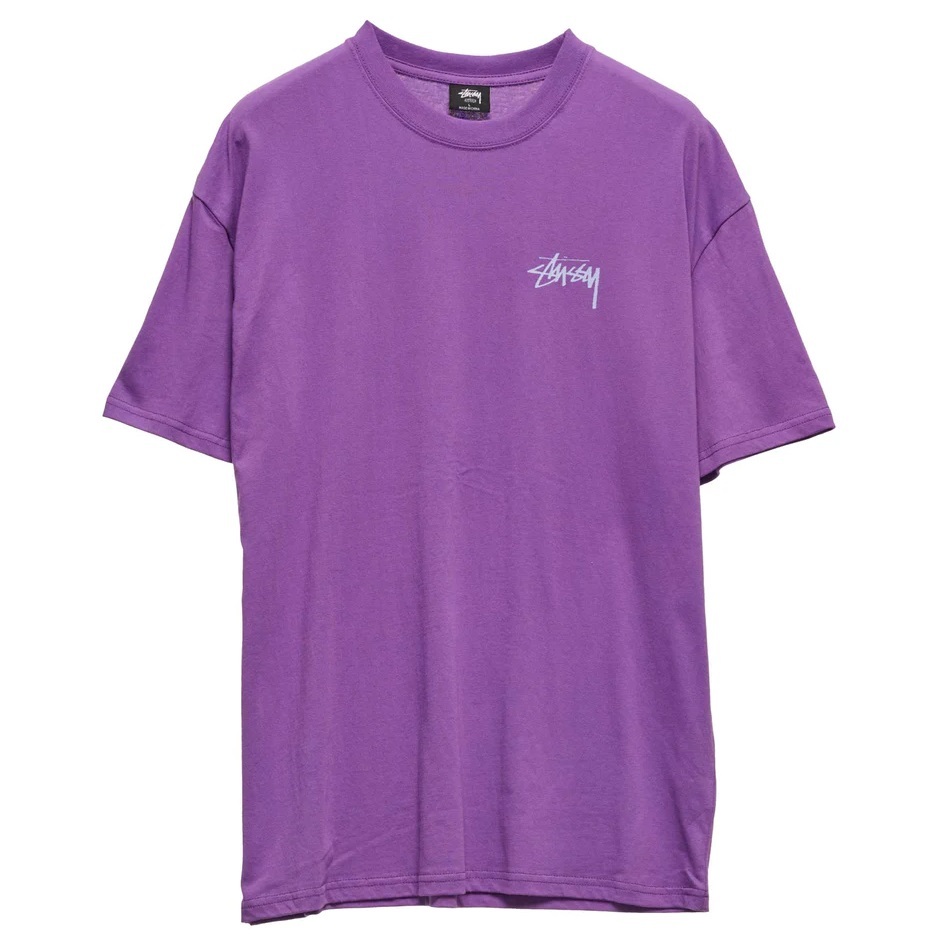 Stussy Two Dice Heavyweight Bright Violet T-Shirt [Size: M]