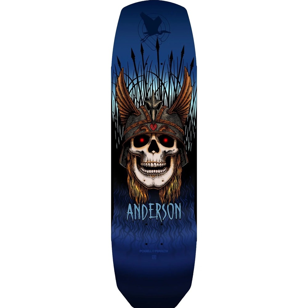 Powell Peralta Anderson Heron Skull Blue 9.13 Skateboard Deck