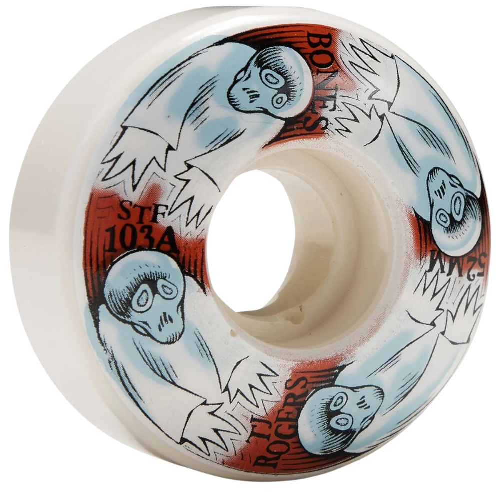 Bones Rogers Whirling Specters STF V3 Slims 103A 52mm Skateboard Wheels