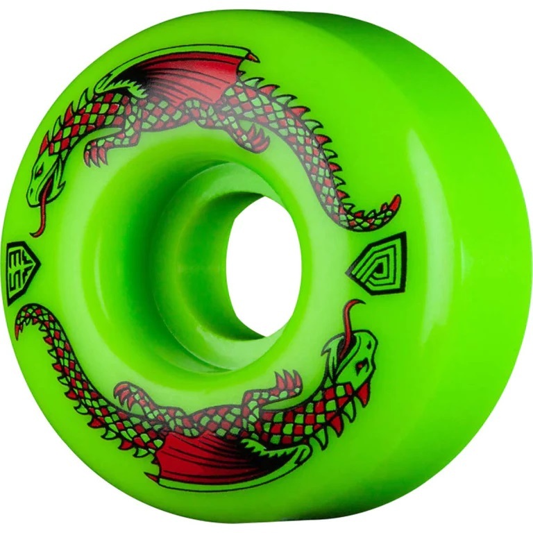 Powell Peralta Dragon Formula Green 93A 53mm x 33mm Skateboard Wheels