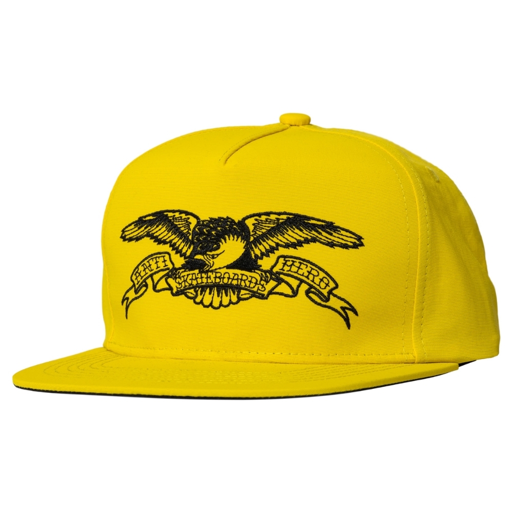 Anti Hero Basic Eagle Mustard Black Adjustable Hat