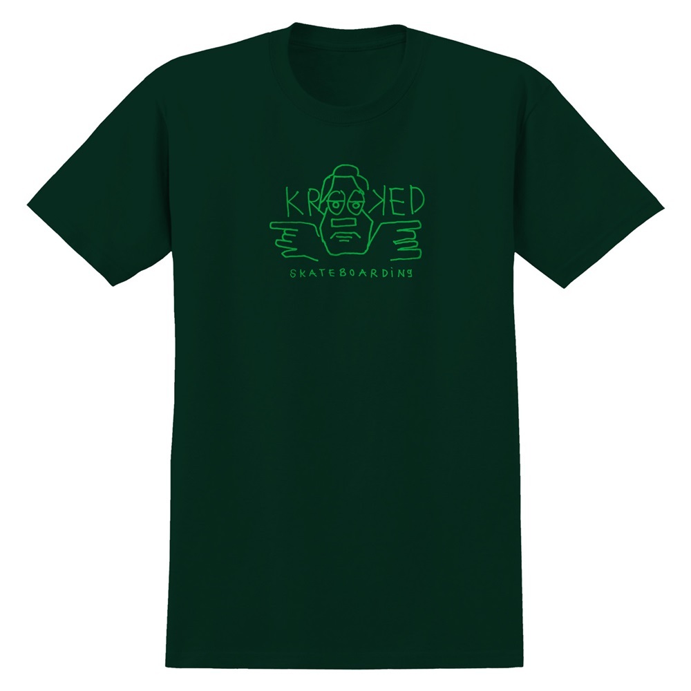Krooked Arketype Raw Green T-Shirt [Size: M]
