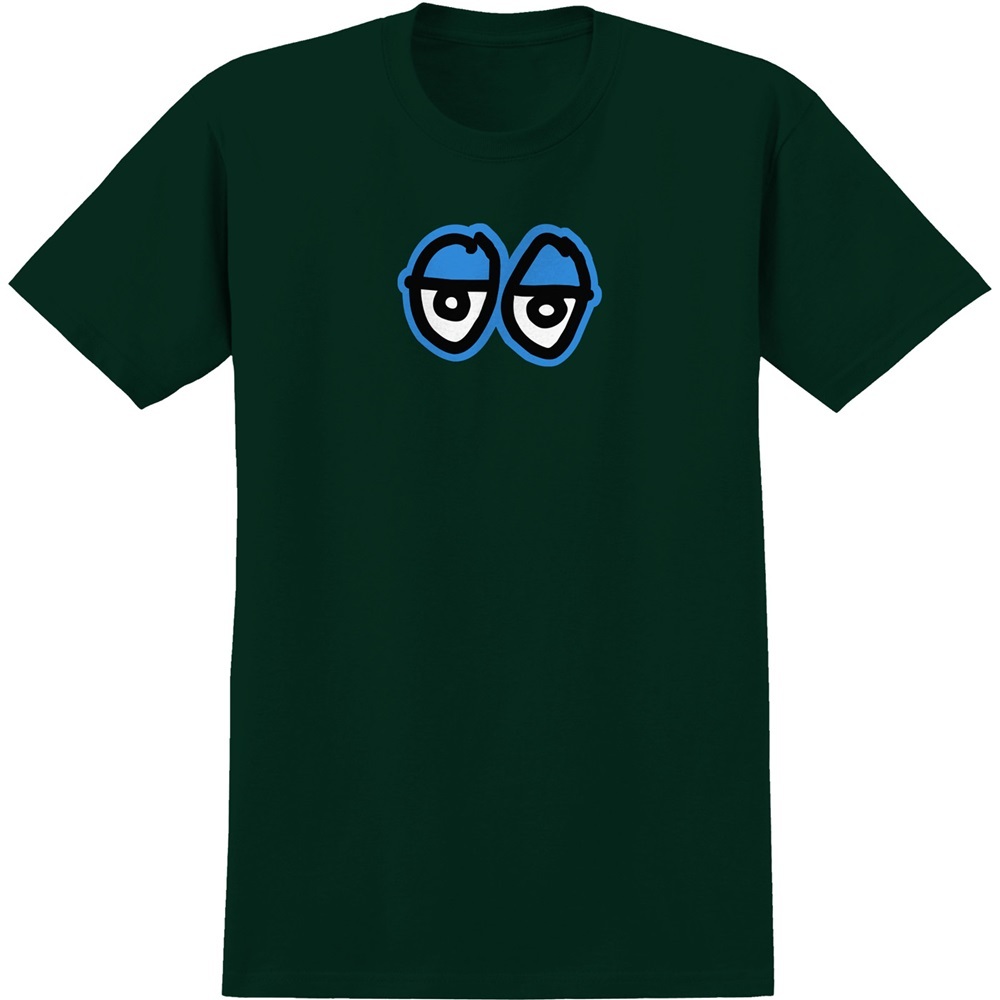 Krooked Eyes Large Green Blue T-Shirt [Size: S]