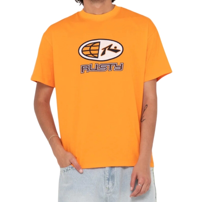 Rusty Coach Carter Orange T-Shirt [Size: M]