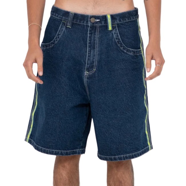 Rusty Flip Daddy 2.0 Deep Sea Blue Jean Shorts [Size: 33]