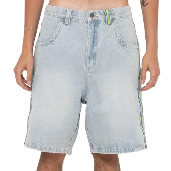 Rusty Flip Daddy 2.0 White Water Jean Shorts [Size: 32]