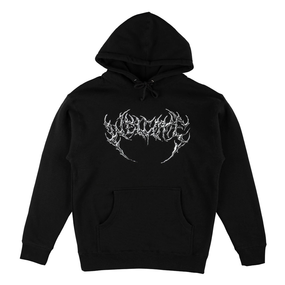 Welcome Skateboards Chrome Fang Black Hoodie [Size: S]