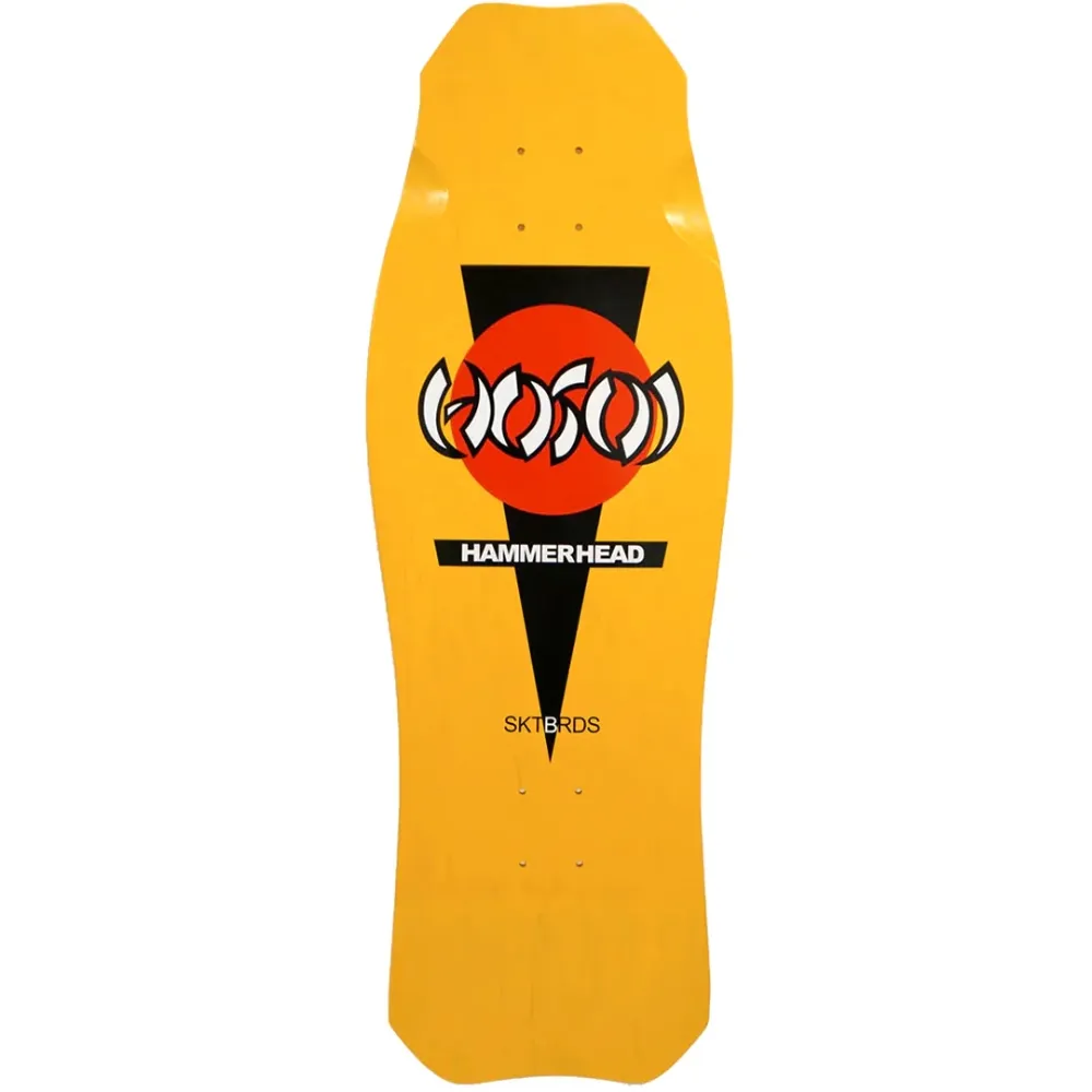 Hosoi OG Hammerhead Yellow Red Reissue Skateboard Deck
