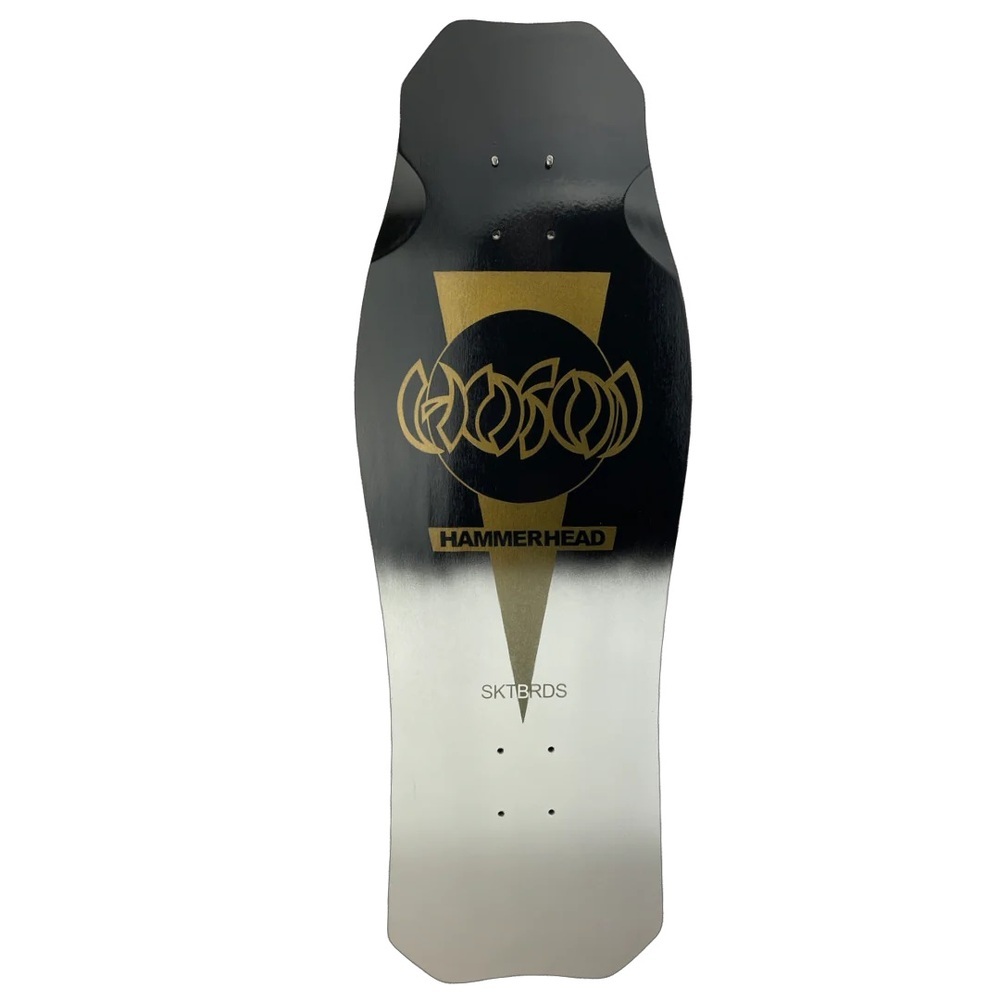 Hosoi OG Hammerhead Double Take Gold Silver Skateboard Deck