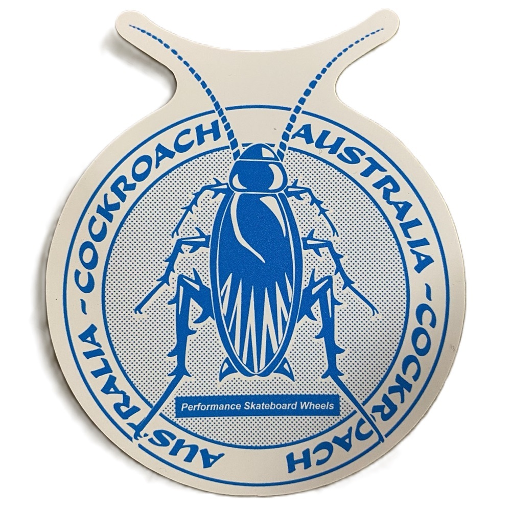 Cockroach Pest Sticker [Colour: Blue]